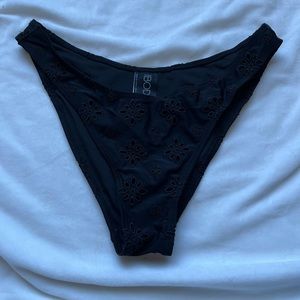 Cotton on body black floral cut out bottoms size S